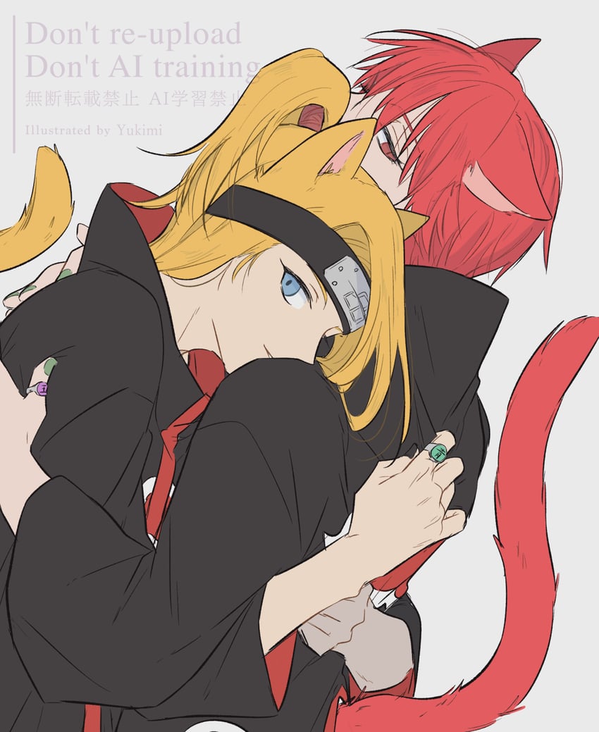 deidara and sasori (naruto and 1 more) drawn by hayamin35