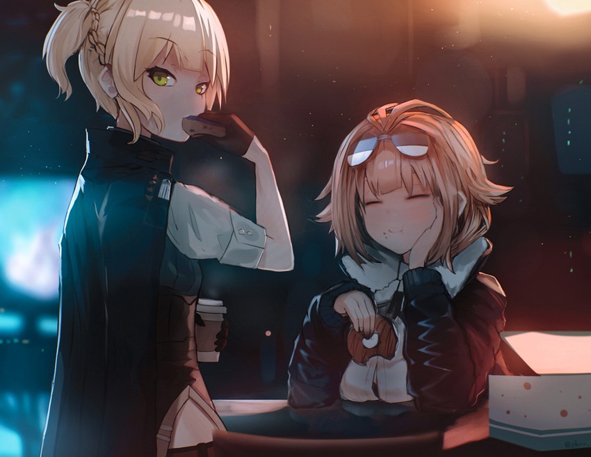 grizzly mkv and welrod mkii (girls' frontline) drawn by ehrrr