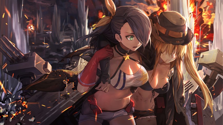 hornet and northampton (azur lane) drawn by rff_(3_percent)