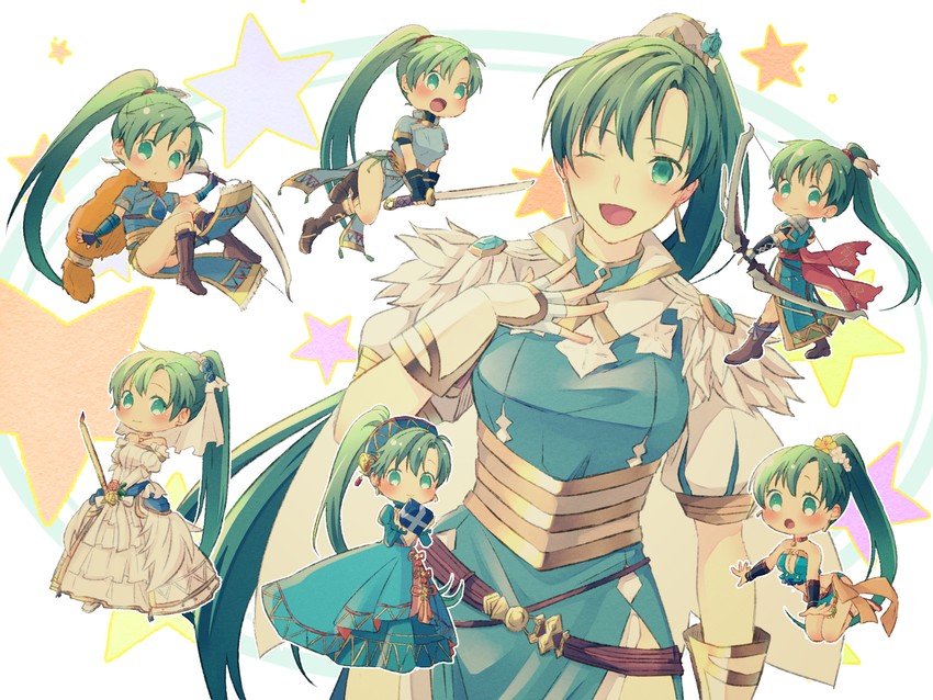 lyn (fire emblem and 2 more) drawn by nishimura_(shinchinagachi)