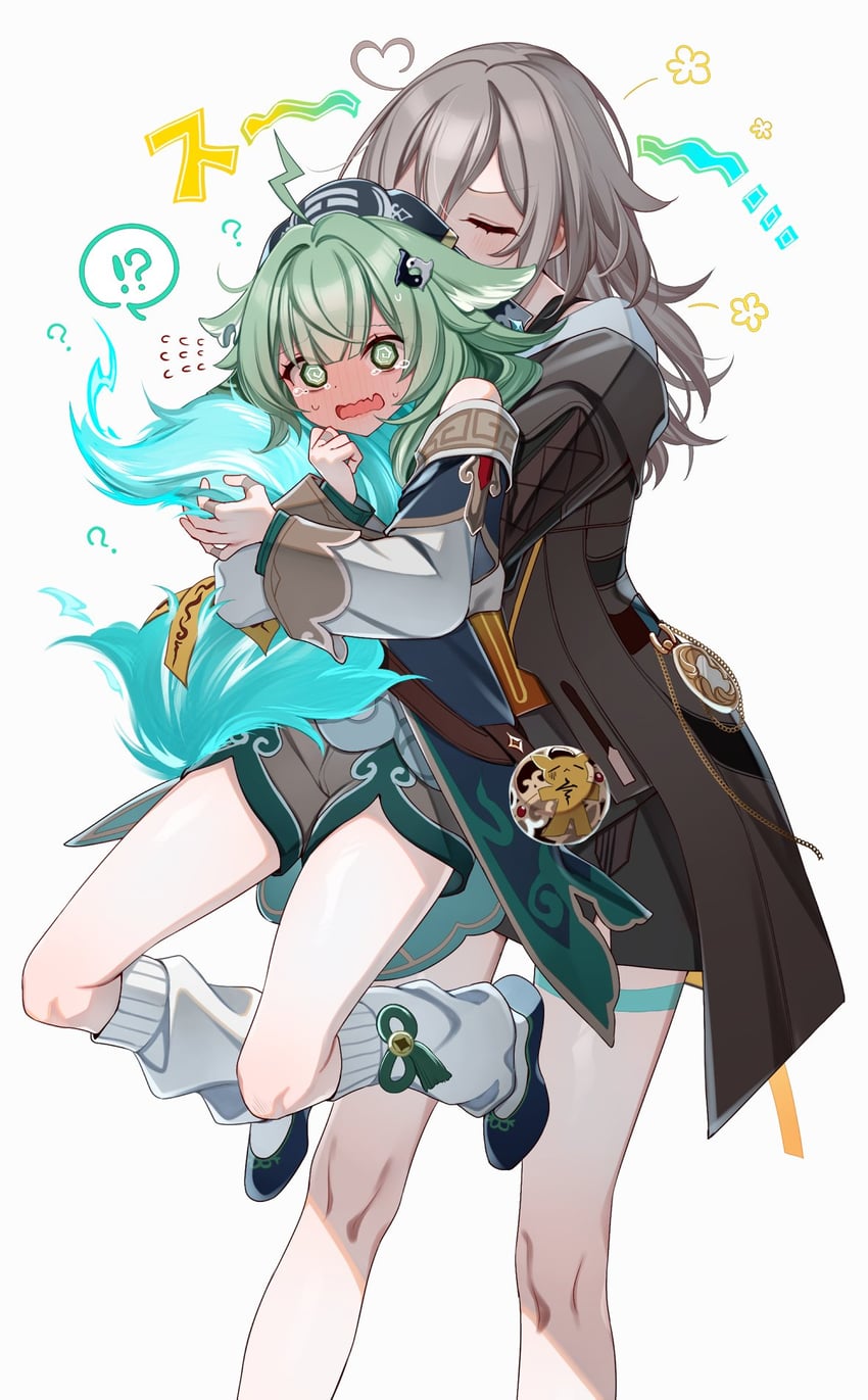 trailblazer, stelle, and huohuo (honkai and 1 more) drawn by gel_(nukoleg)
