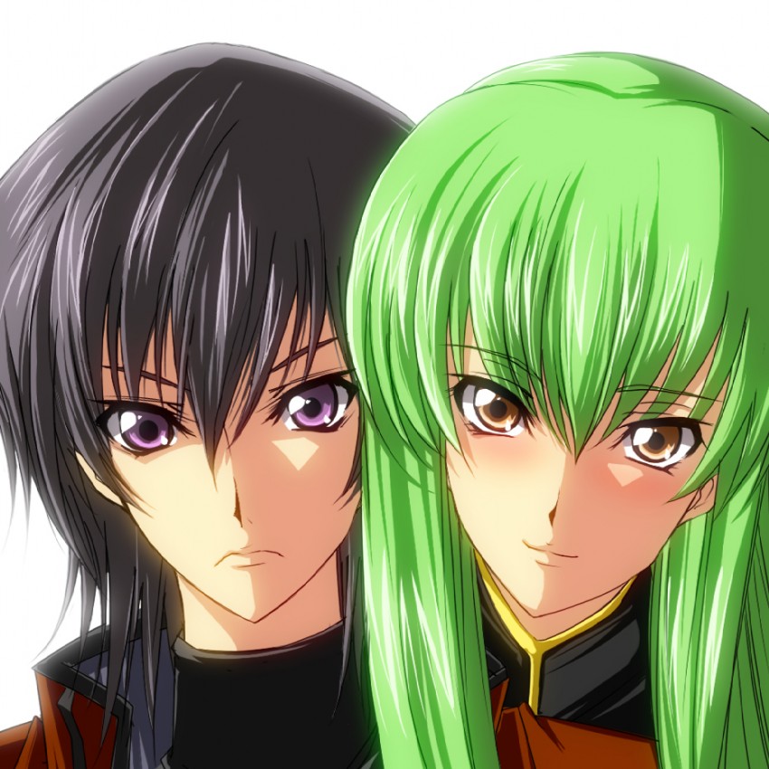 c.c. and lelouch vi britannia (code geass) drawn by juri_(shiningred)