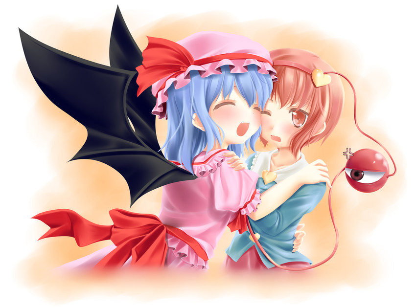 remilia scarlet and komeiji satori (touhou) drawn by ifnil