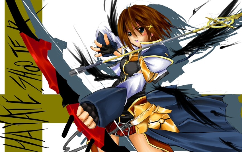 yagami hayate (lyrical nanoha and 2 more) drawn by mag_(giraffe009)