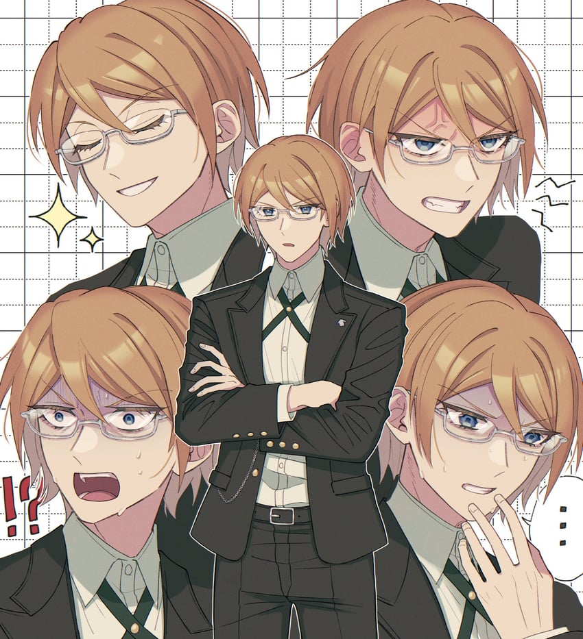 togami byakuya (danganronpa and 1 more) drawn by ganruo_(iwashi_1023)