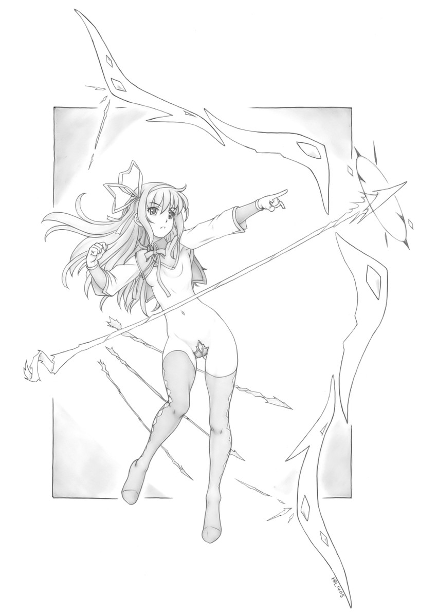 akemi homura (mahou shoujo madoka magica) drawn by harumachi_nagaaki