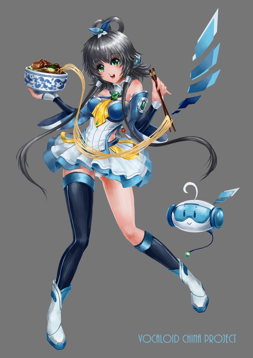 luo tianyi, tian dian, and luo tianyi v3 (vocaloid and 1 more) drawn by guolu