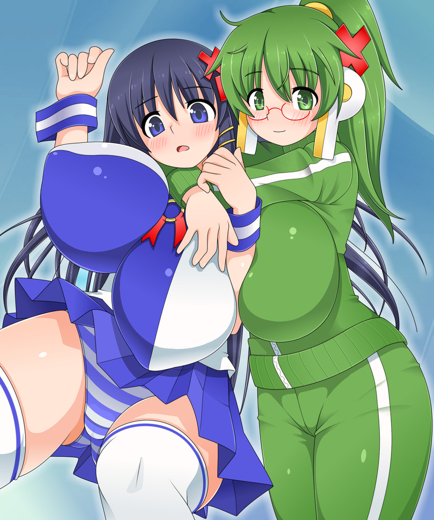 xp-tan and homeko (os-tan) drawn by ohagi_(hurimaro_metayaki)