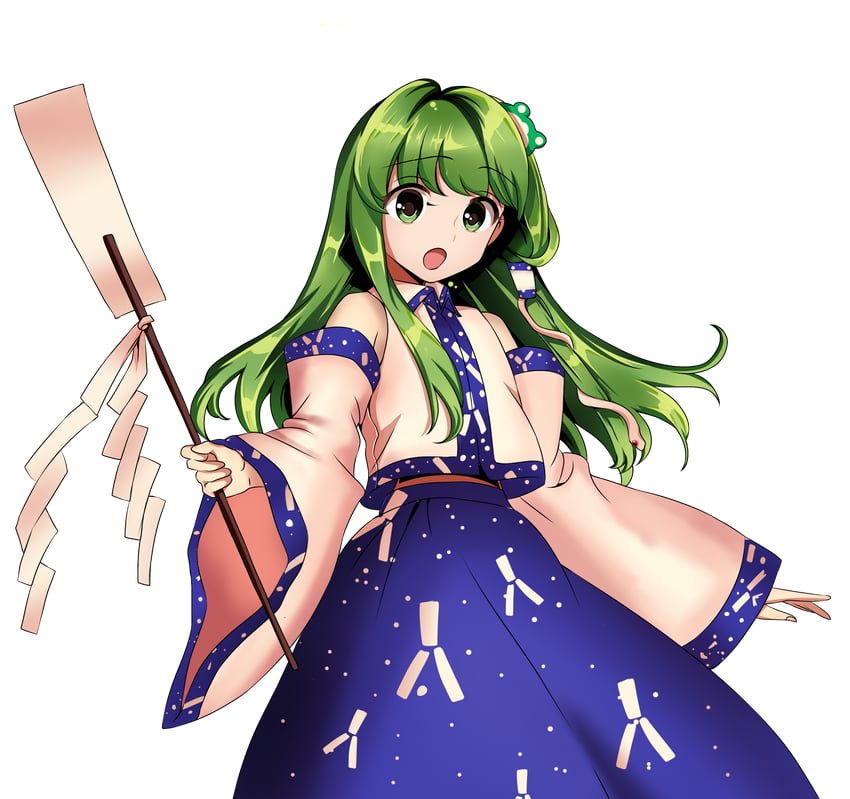 kochiya sanae (touhou and 1 more) drawn by flimsy_market1893