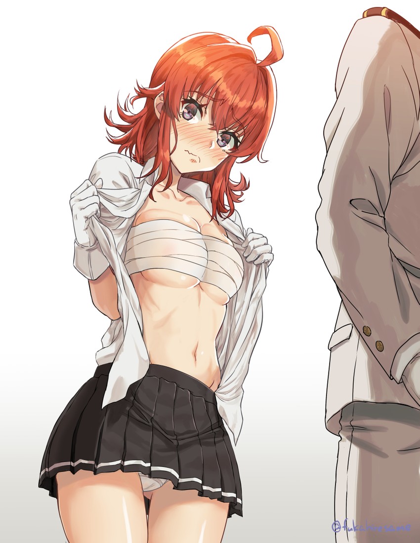 admiral and arashi (kantai collection) drawn by same_no_fukahire