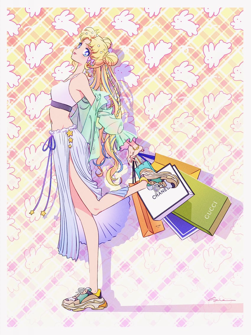 tsukino usagi (bishoujo senshi sailor moon and 1 more) drawn by sidney_deng