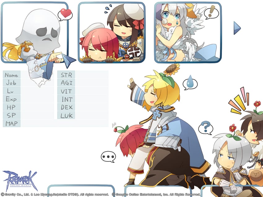 arch bishop, creator, shadow chaser, wanderer, rune knight, and 4 more (ragnarok online) drawn by tasogare_(twilight)