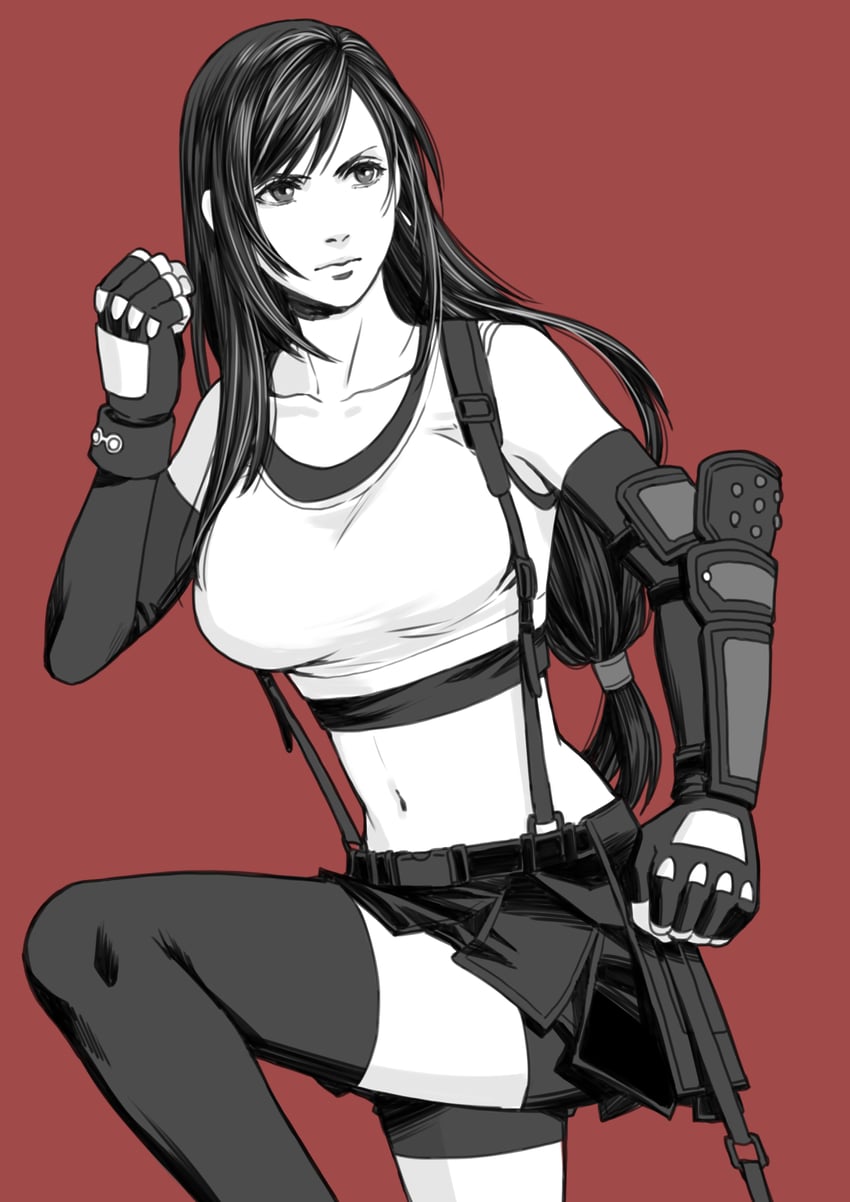 tifa lockhart (final fantasy and 2 more) drawn by sd_supa