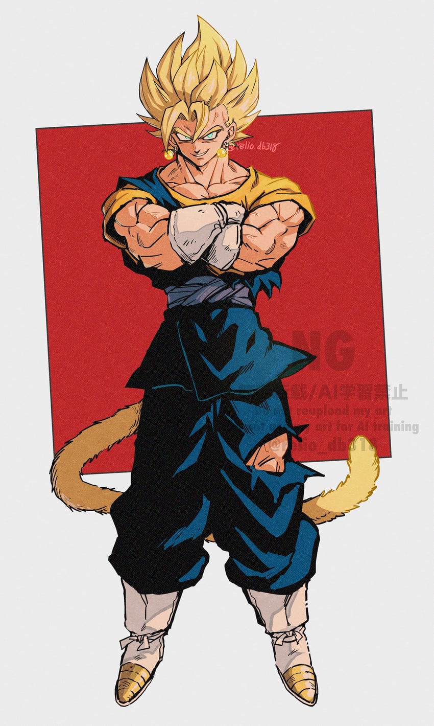 vegetto (dragon ball and 1 more) drawn by relio_db318