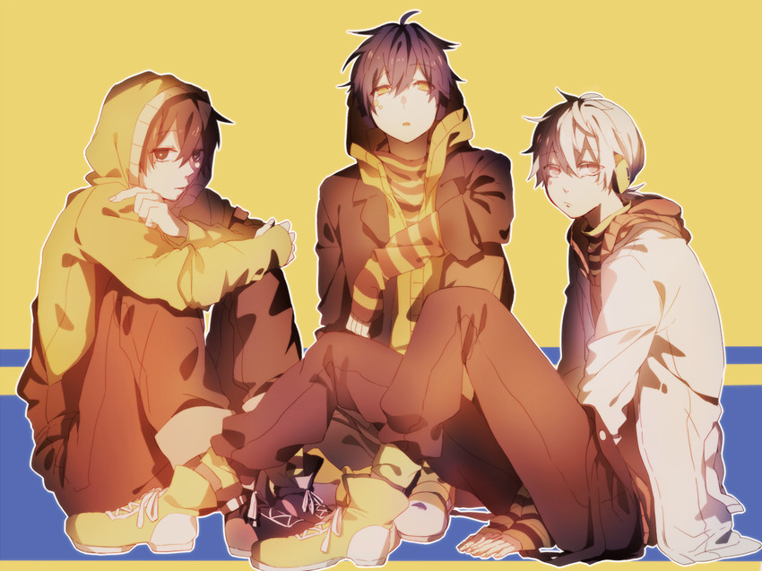konoha, kokonose haruka, and dark konoha (kagerou project) drawn by keshi