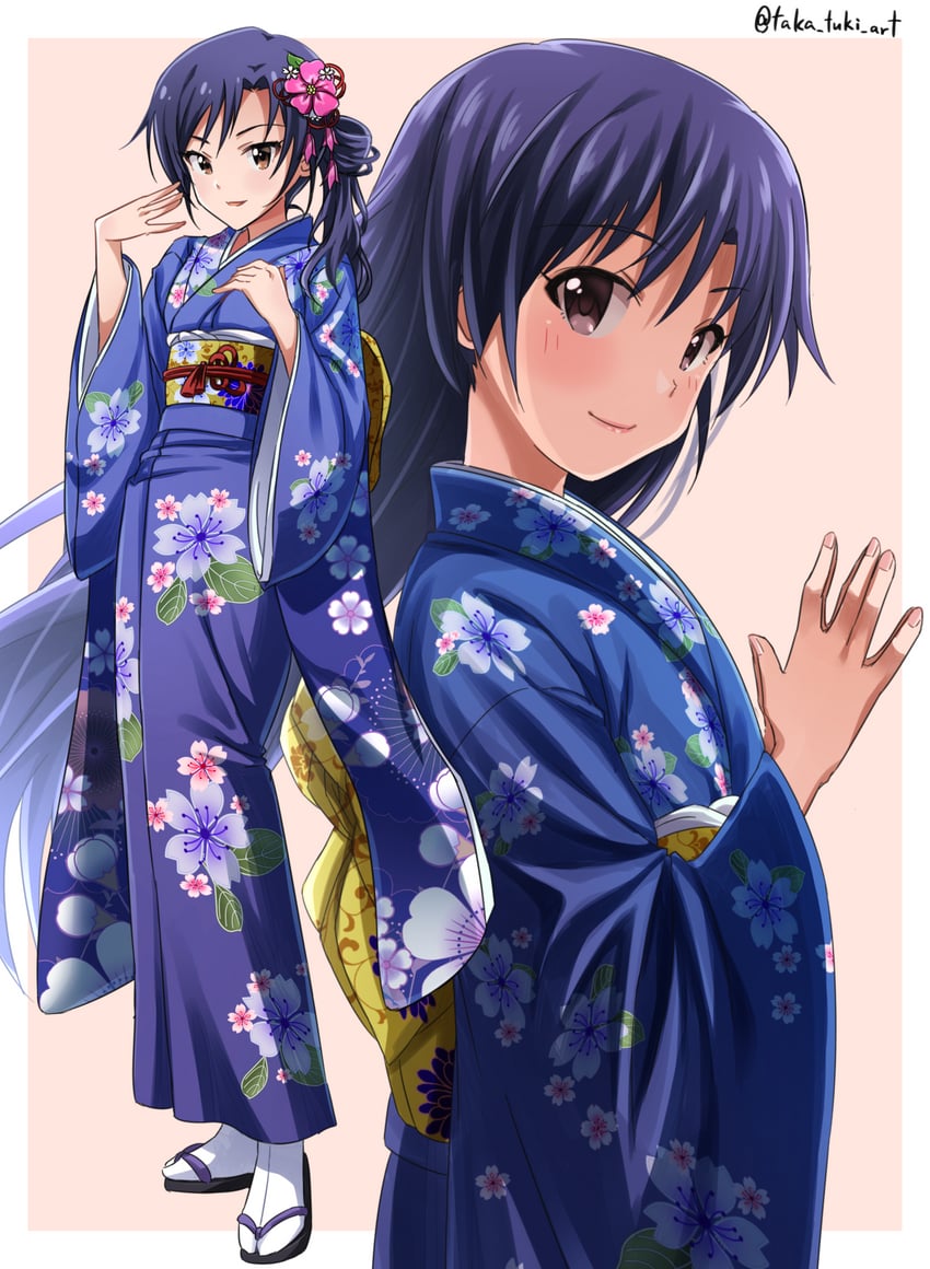 kisaragi chihaya (idolmaster and 1 more) drawn by takatsuki_p
