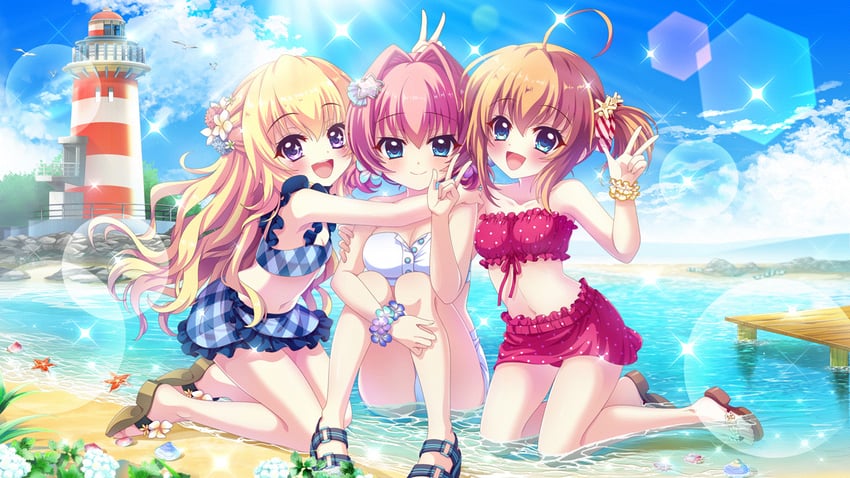 shikimiya mana, hiiragi kae, and hasegawa mii (re:stage!) drawn by izumi_tsubasu
