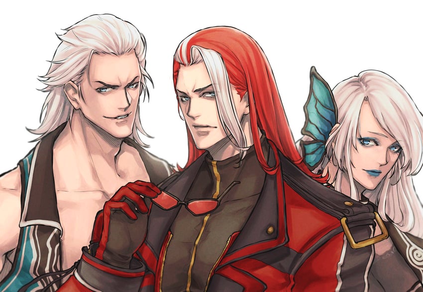 luise meyrink, alba meira, and soiree meira (the king of fighters and 2 more) drawn by ktovhinao