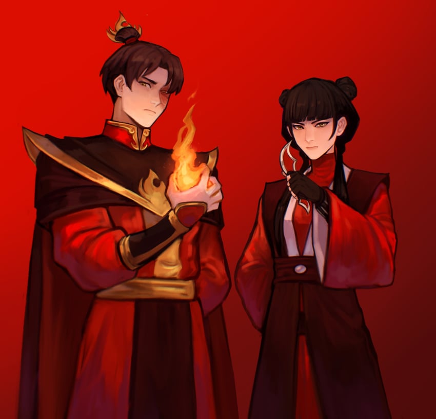 zuko and mai (avatar legends and 1 more) drawn by sethkiel