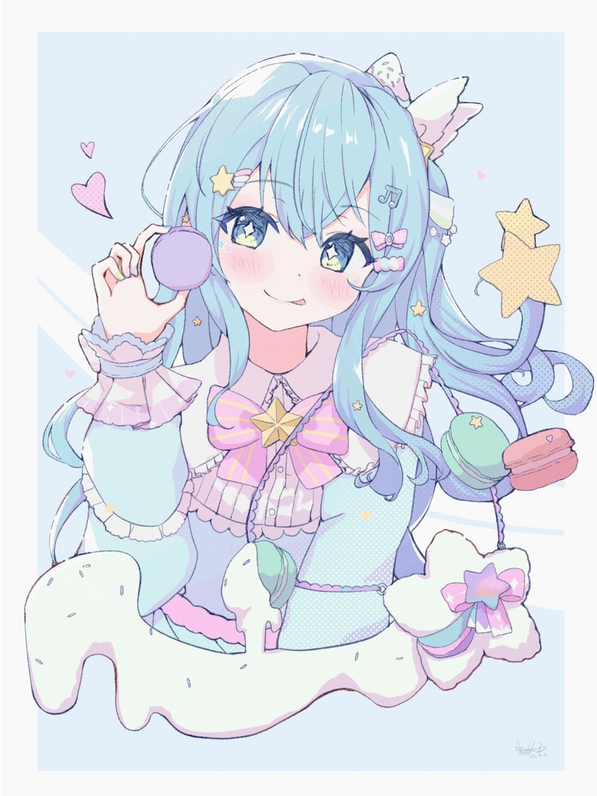 hoshimachi suisei and super idol comet-chan (hololive) drawn by babinch
