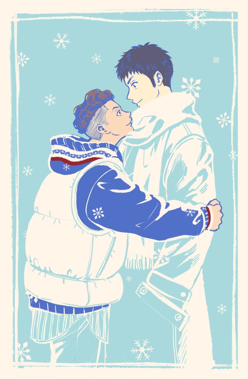 miyagi ryouta and mitsui hisashi (slam dunk) drawn by sakenomi