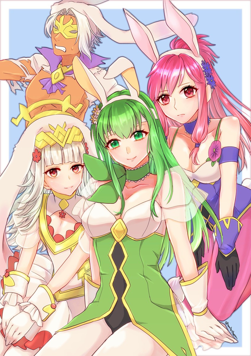 veronica, palla, marisa, and bruno (fire emblem and 3 more) drawn by taguchi_(igutiguti)