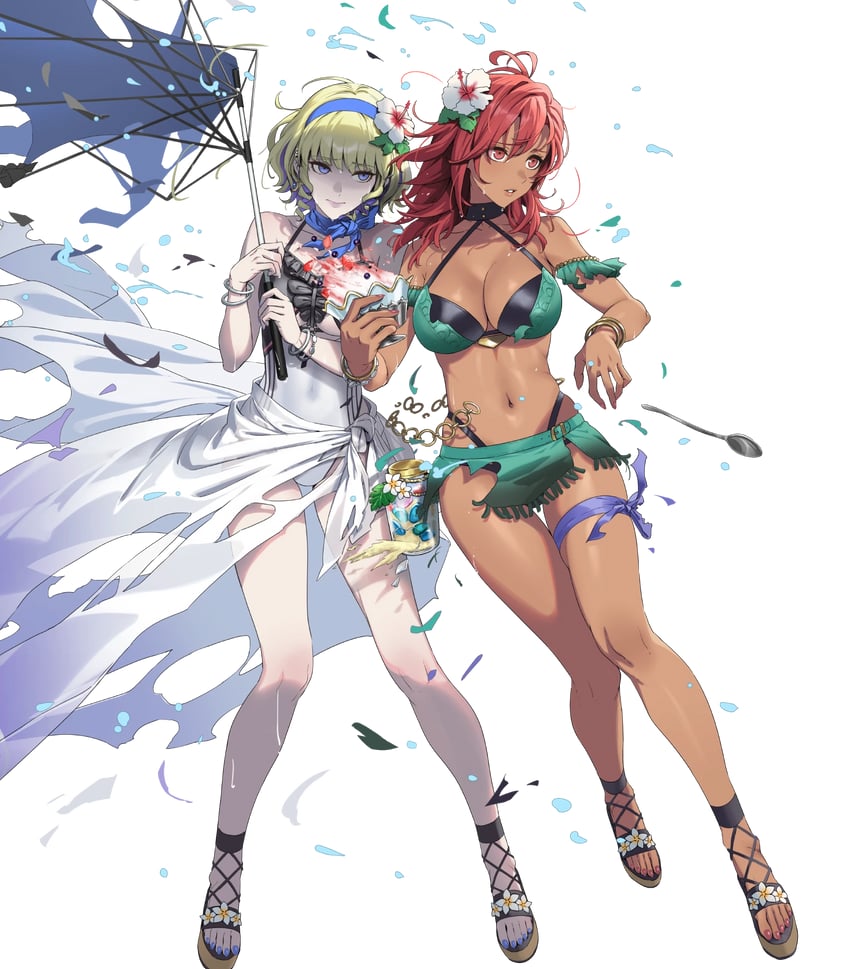 constance von nuvelle and hapi (fire emblem and 2 more) drawn by cuboon