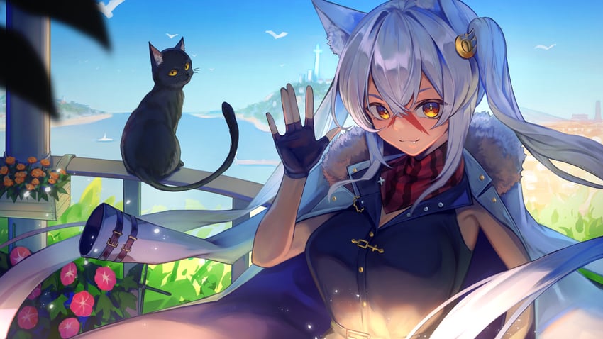 sabre harte (indie virtual youtuber) drawn by hakusyokuto