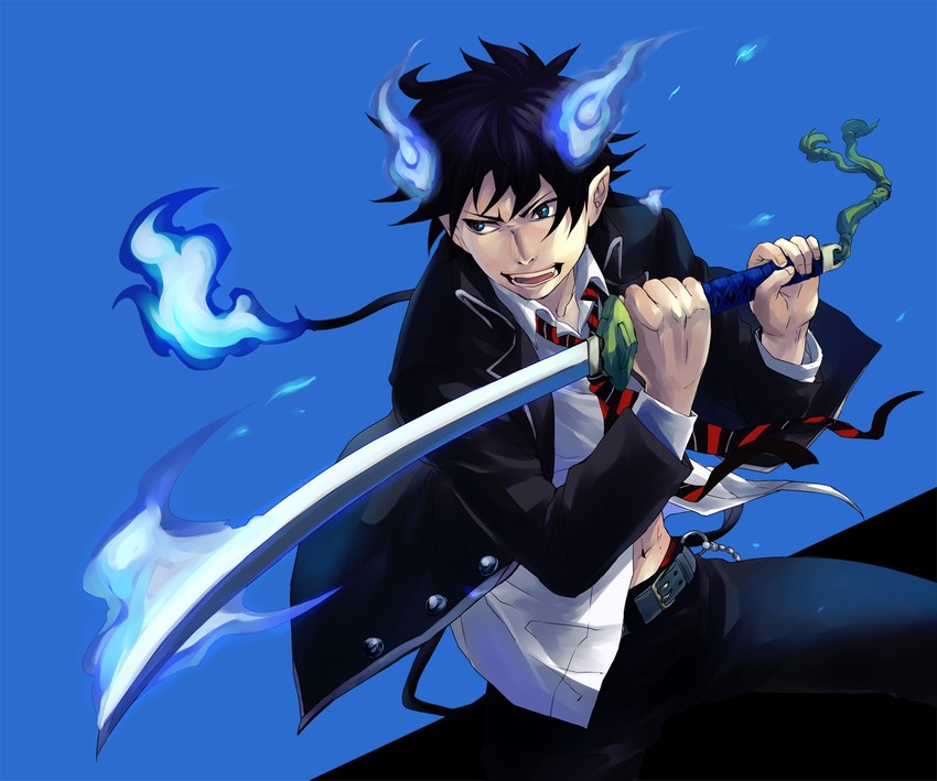okumura rin (ao no exorcist) drawn by nanatsu_maka