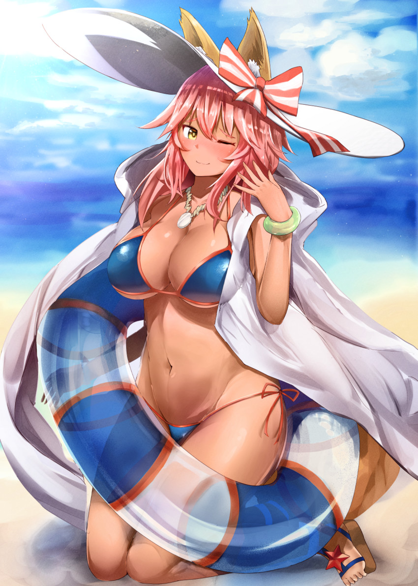 tamamo and tamamo no mae (fate and 1 more) drawn by nanasumi_(pantie_party_project)