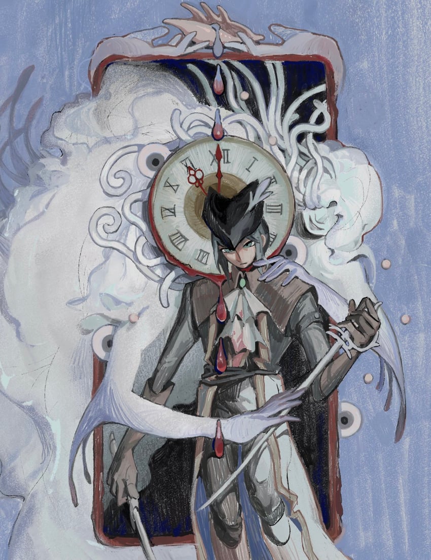 lady maria of the astral clocktower and kos (bloodborne) drawn by saildraws