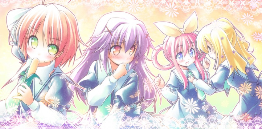 sherlock shellingford, hercule barton, cordelia glauca, and yuzurizaki nero (tantei opera milky holmes) drawn by kibushi