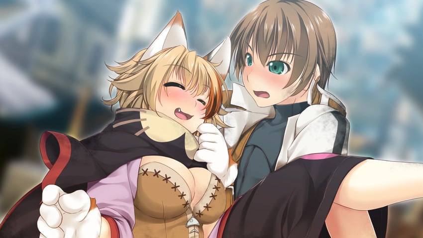 alto travers and feline sora (wizards symphony) drawn by atelier-moo