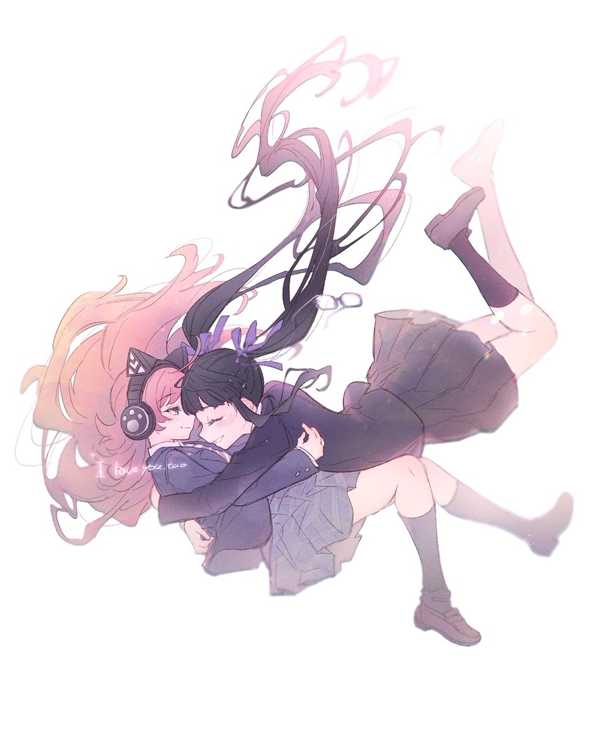 tamade chiyu and nyubara reona (bang dream!) drawn by shiontaso