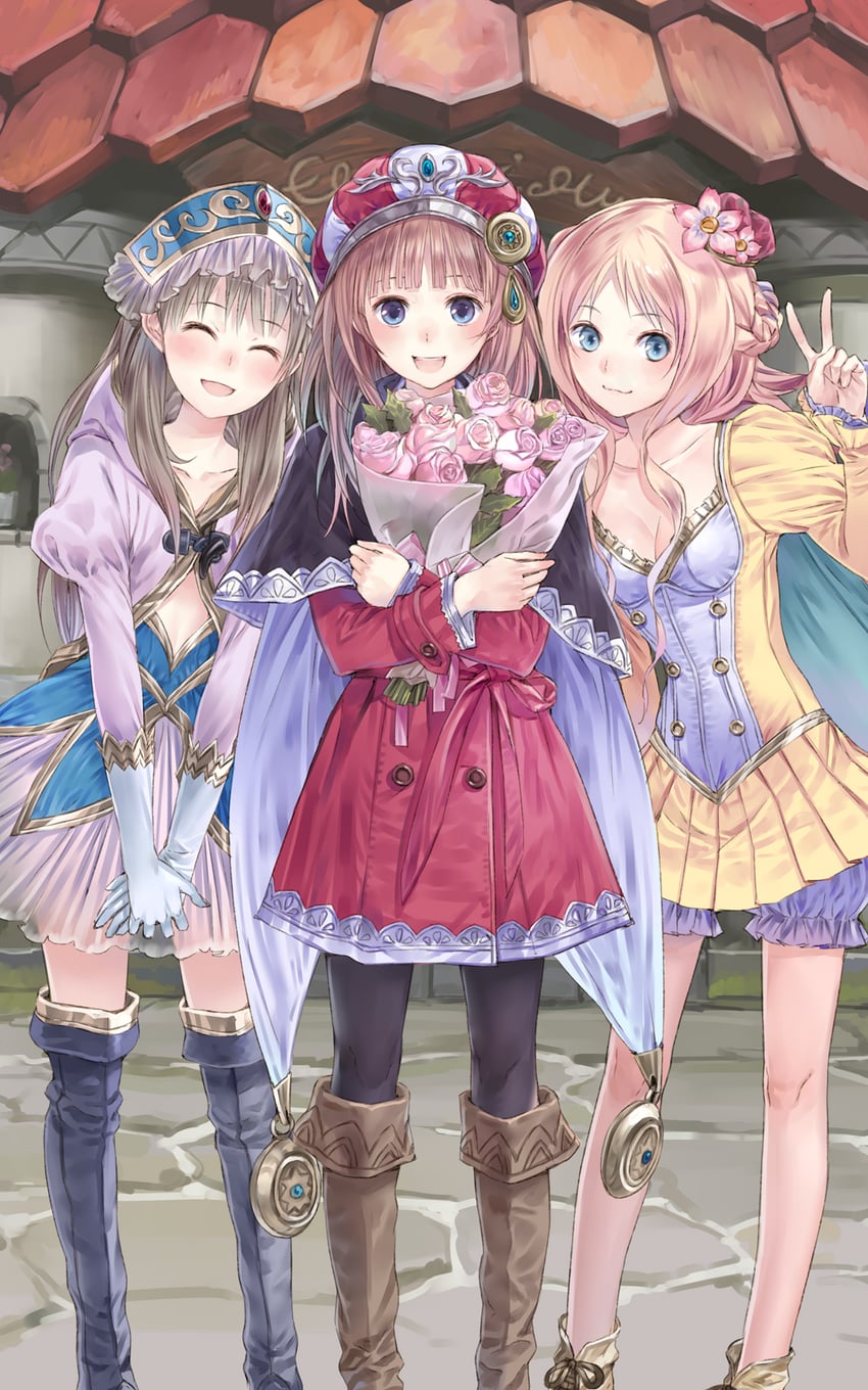 totooria helmold, rorolina frixell, and merurulince rede arls (atelier and 4 more) drawn by kishida_mel