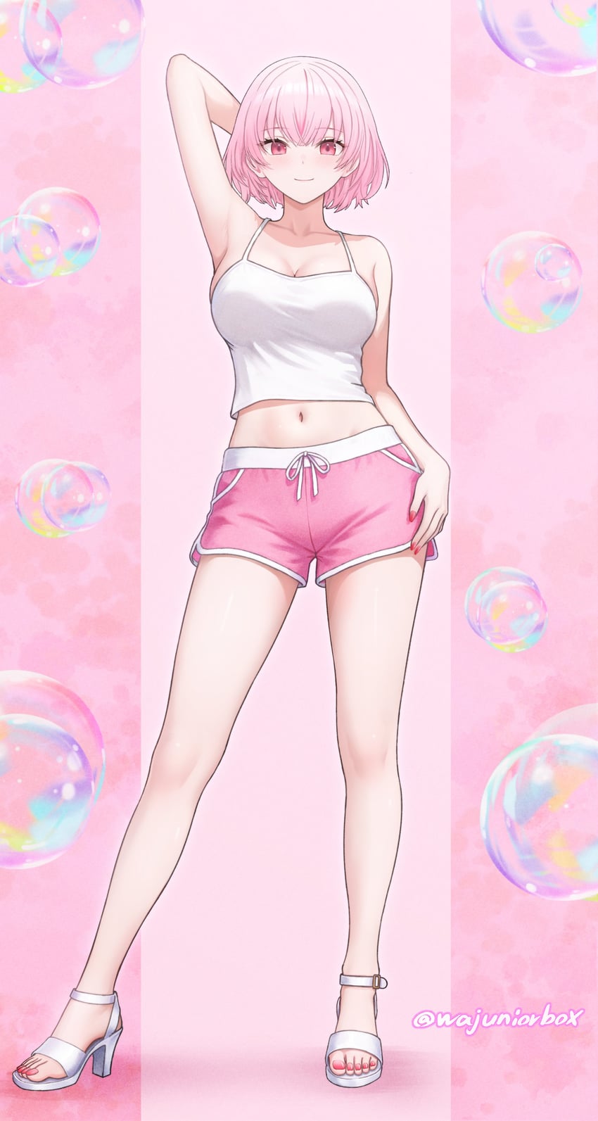 mori calliope (hololive and 1 more) drawn by wajuniorbox