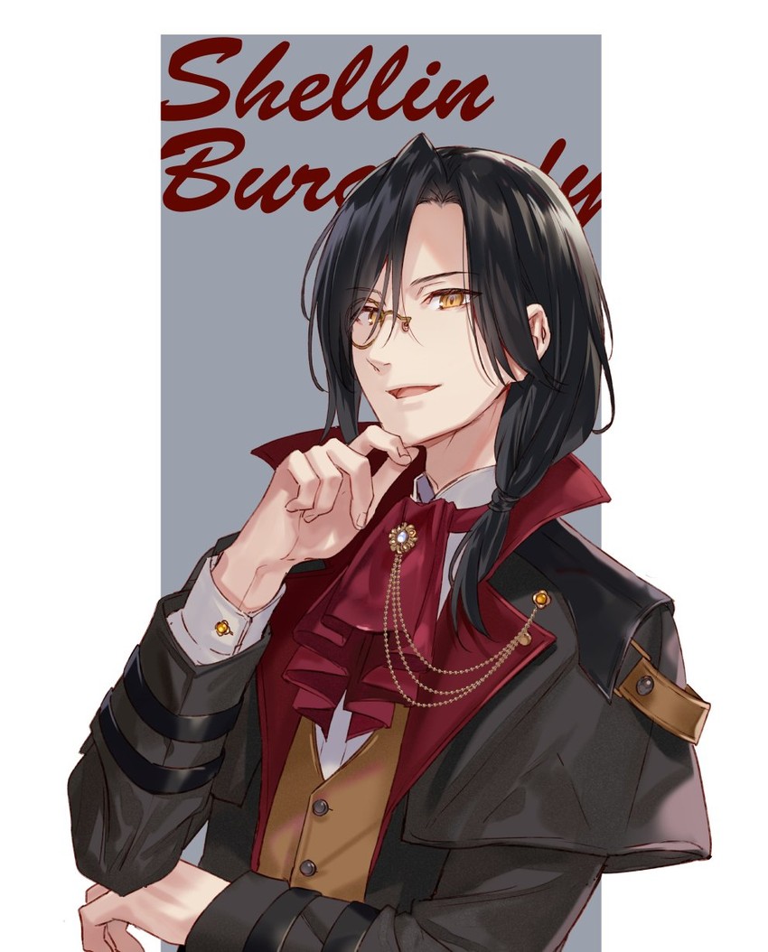 shellin burgundy (nijisanji) drawn by fukahire_(ruinon)