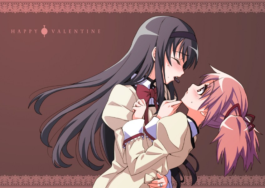 akemi homura and kaname madoka (mahou shoujo madoka magica) drawn by matsuryuu