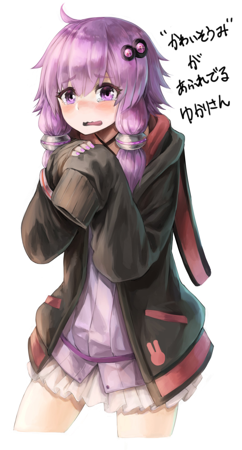 yuzuki yukari (vocaloid and 1 more) drawn by netamaru