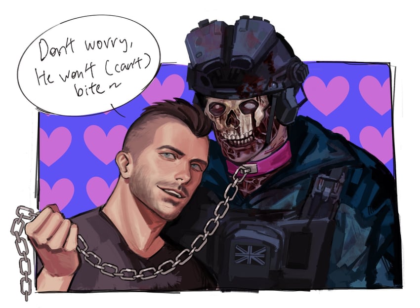 ghost and soap (call of duty and 1 more) drawn by kdf_(nomorelemontea)