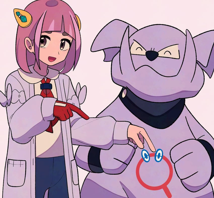 lacey and granbull (pokemon and 1 more) drawn by tyako_089