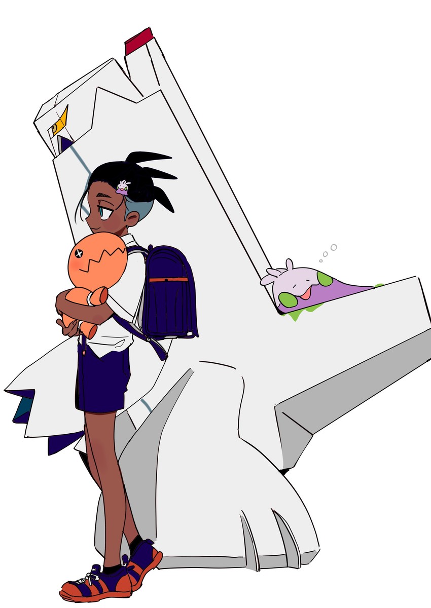 raihan, goomy, trapinch, and duraludon (pokemon and 1 more) drawn by hironegaika