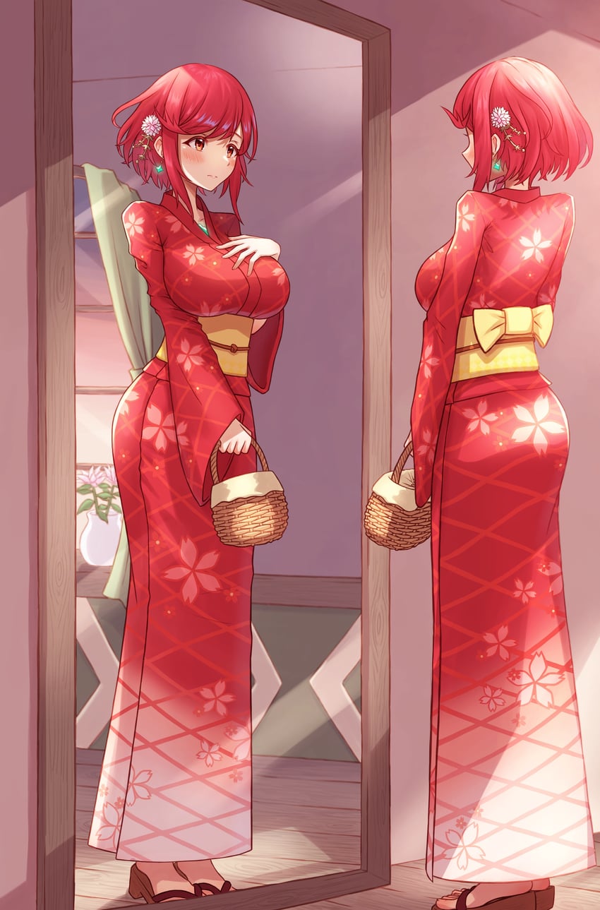 pyra (xenoblade chronicles and 1 more) drawn by taro_(peach_taro51)