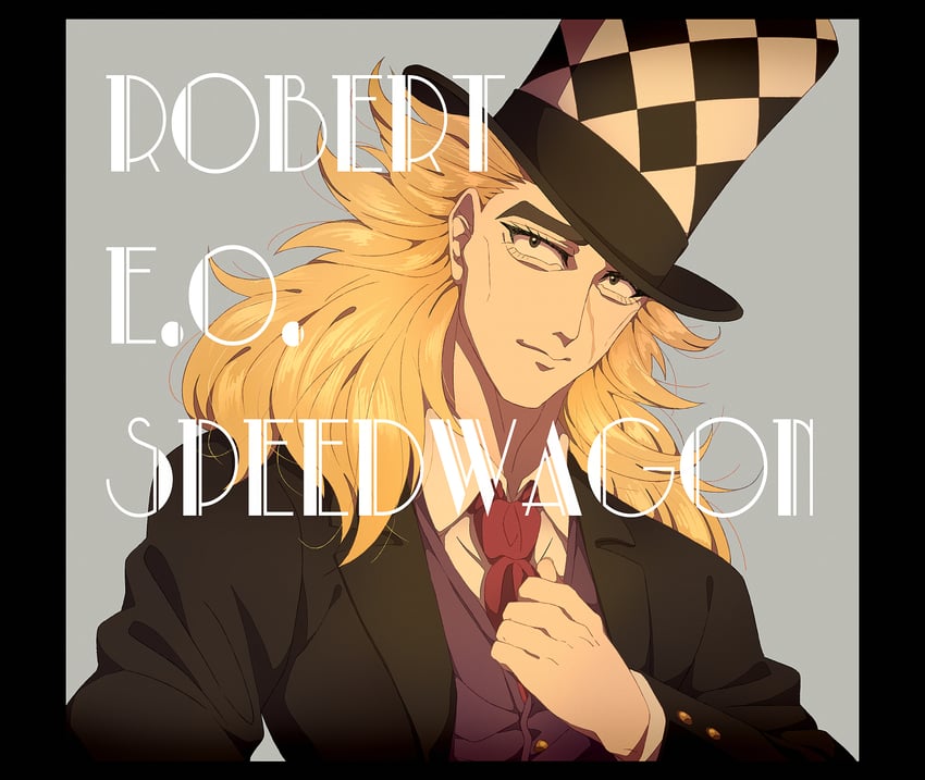 robert e. o. speedwagon (jojo no kimyou na bouken and 1 more) drawn by siniy