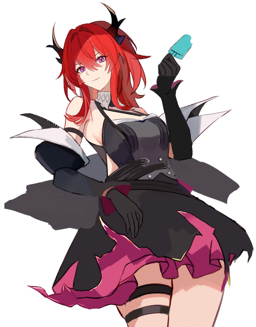 surtr and laevatein (arknights and 1 more) drawn by dummyeq