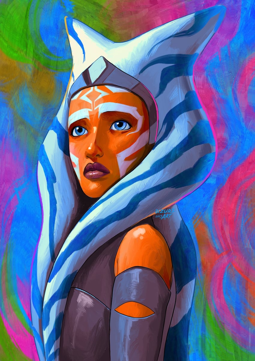 ahsoka tano (star wars and 1 more) drawn by uzuri_art