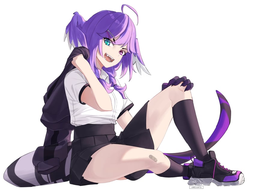selen tatsuki (nijisanji and 1 more) drawn by ameiarts