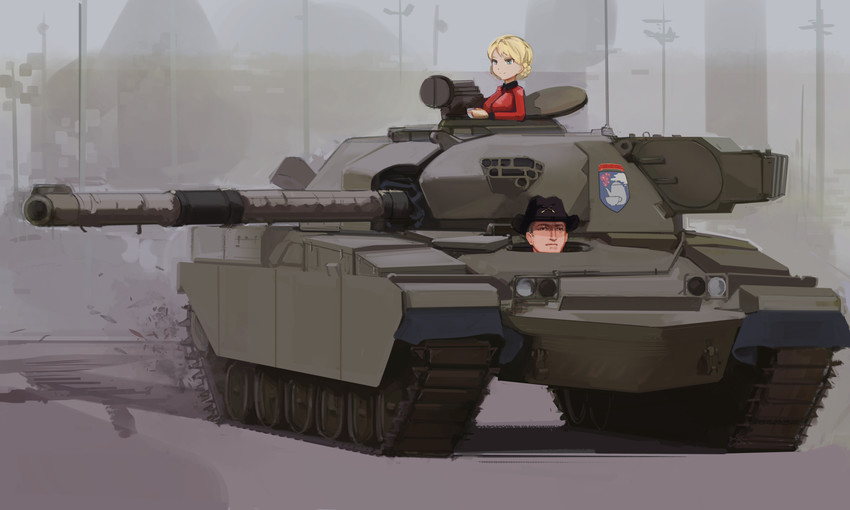 darjeeling and nicholas moran (girls und panzer and 1 more) drawn by toorops