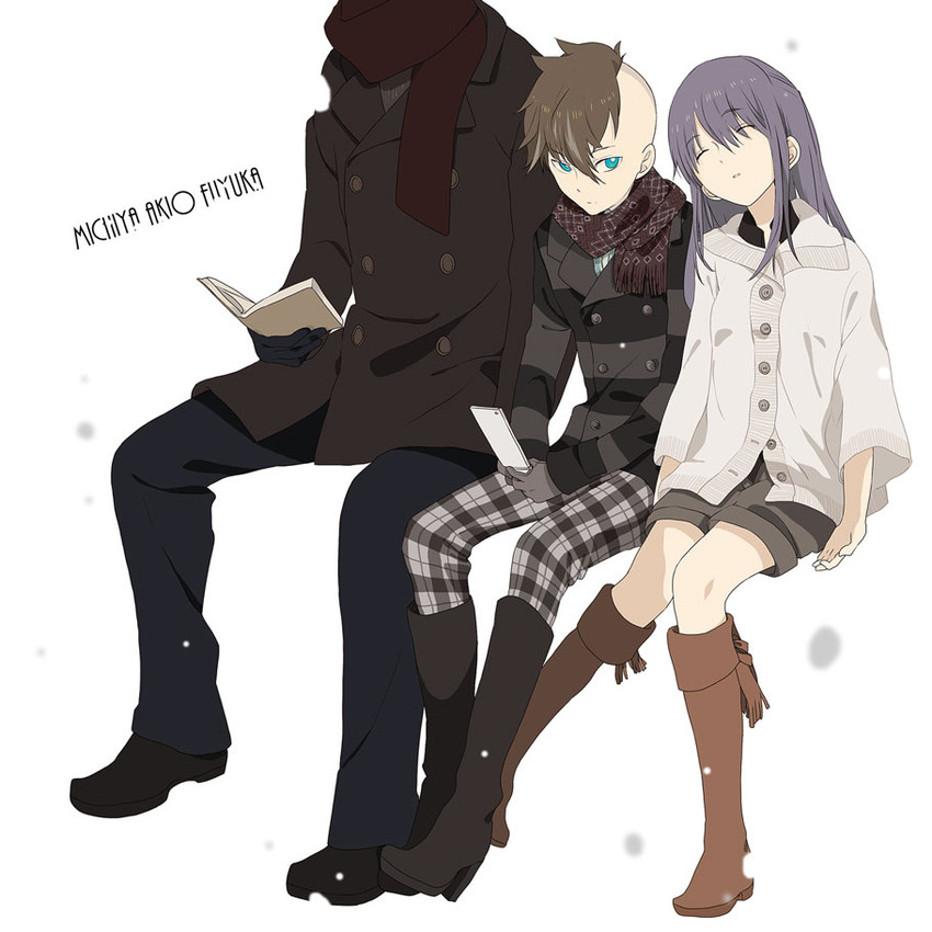 fudou akio, kudou fuyuka, and kudou michiya (inazuma eleven) drawn by okazaki_oka