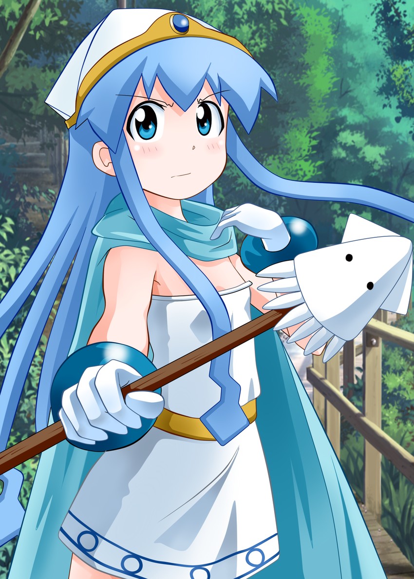 ikamusume and sage (dragon quest and 2 more) drawn by rokushaku_neko